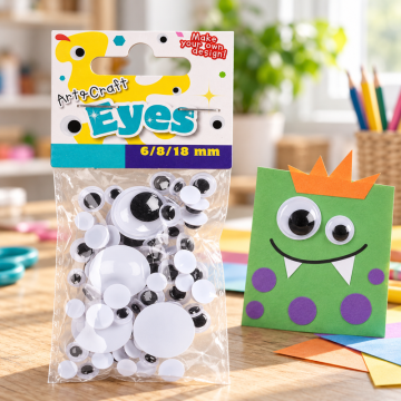 Movable Eyes 55 pcs. in 3 Sizes
