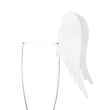 Angel wings glass decorations 10x