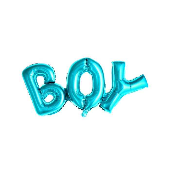 Blue Boy letter foil balloon - 67x29 cm
