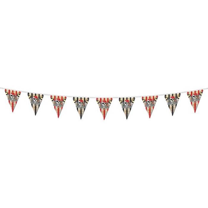 Flag garland with skulls - 6 meters
