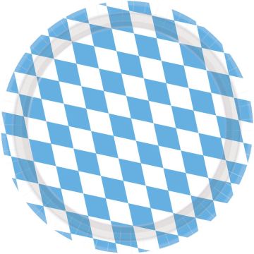 Oktoberfest Paper Plates 8x - 23 cm