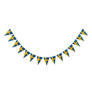 Sweden Flag Garland - 3.6 meters