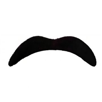 Black cowboy sheriff moustache 