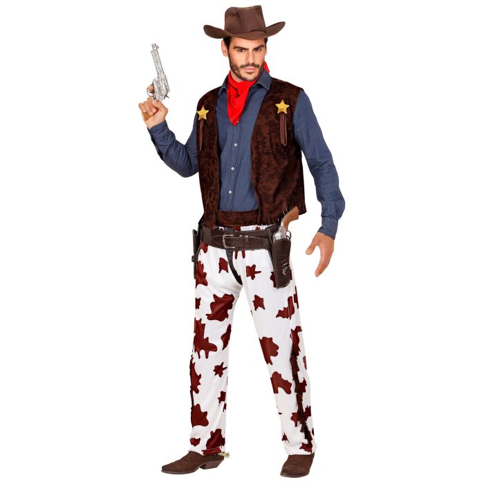 Cowboy costume with vest and chaps