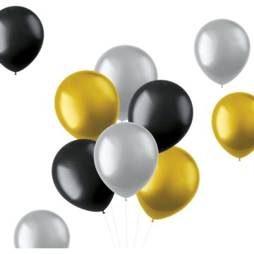 Metallic mix balloons 50x - Ø33cm