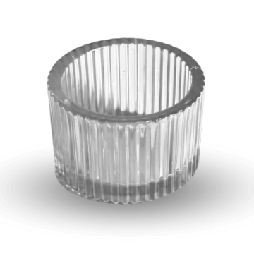 Clear tealight holder 5 cm