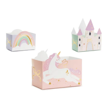 Castle and Unicorn Snack Bowls 6x - 12x7.5 cm