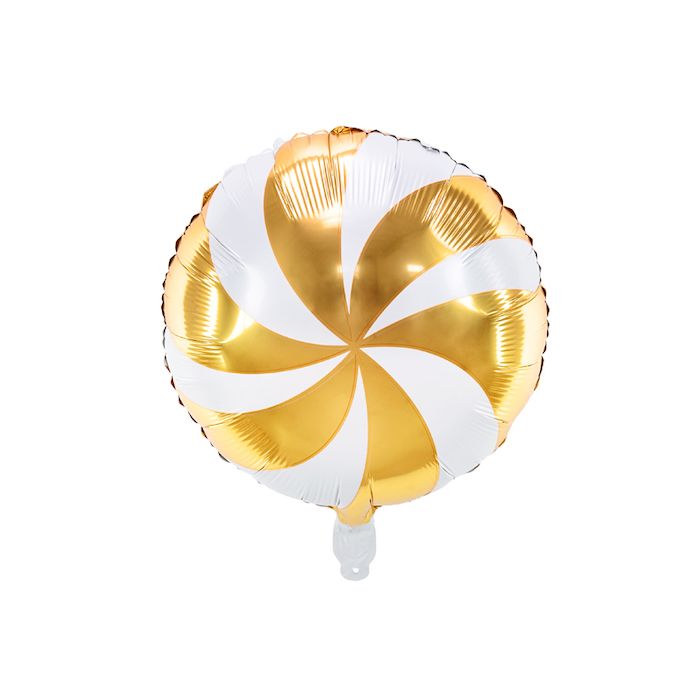 Candy Foil Balloon Gold - 35 cm
