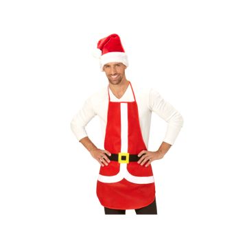 Christmas apron red -  75x54 cm