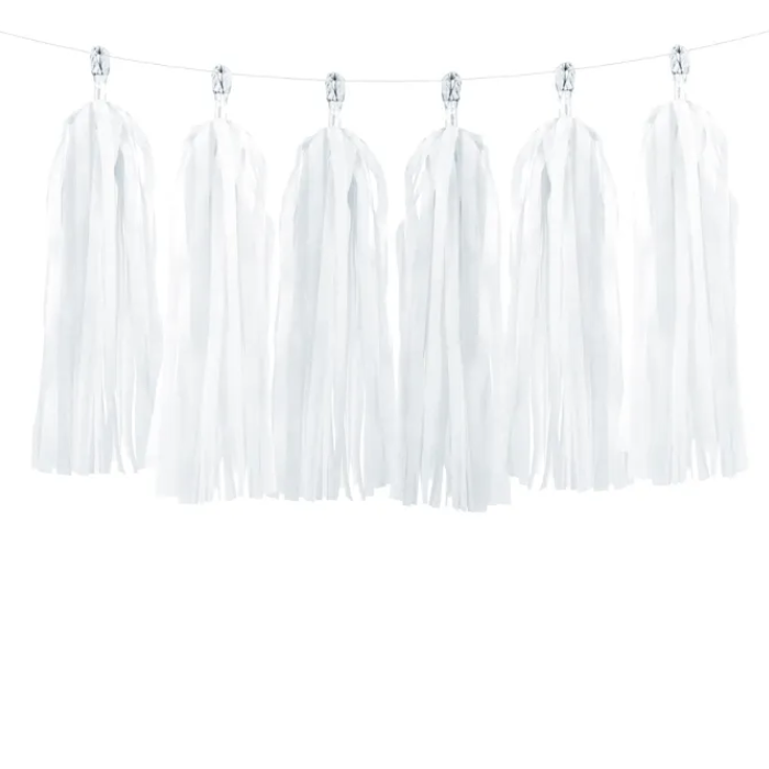 Garland with White Tassels - 2 meters