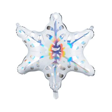 Holographic Snowflake Foil Balloon - 64 x 66 cm