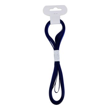 Ribbed blue gift ribbon - 10 m