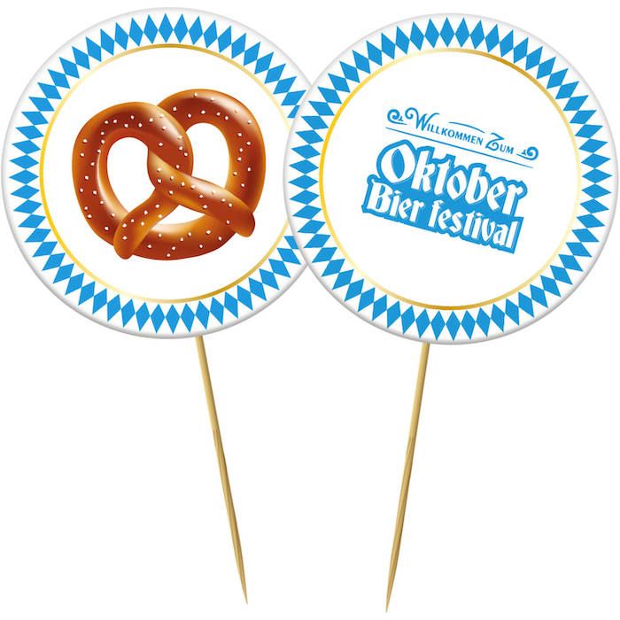 Oktoberfest wooden sticks 20x - 3.5 cm
