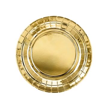 Gold Plates 6x - 23 cm