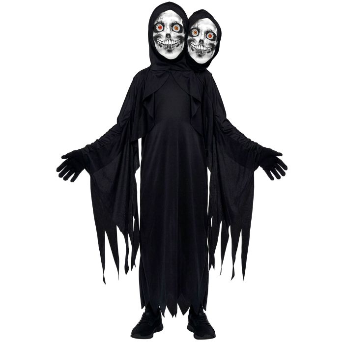 Two-headed skeleton costume for boys