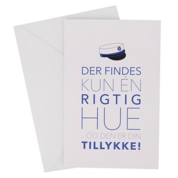 Blue Graduation Card With Envelope