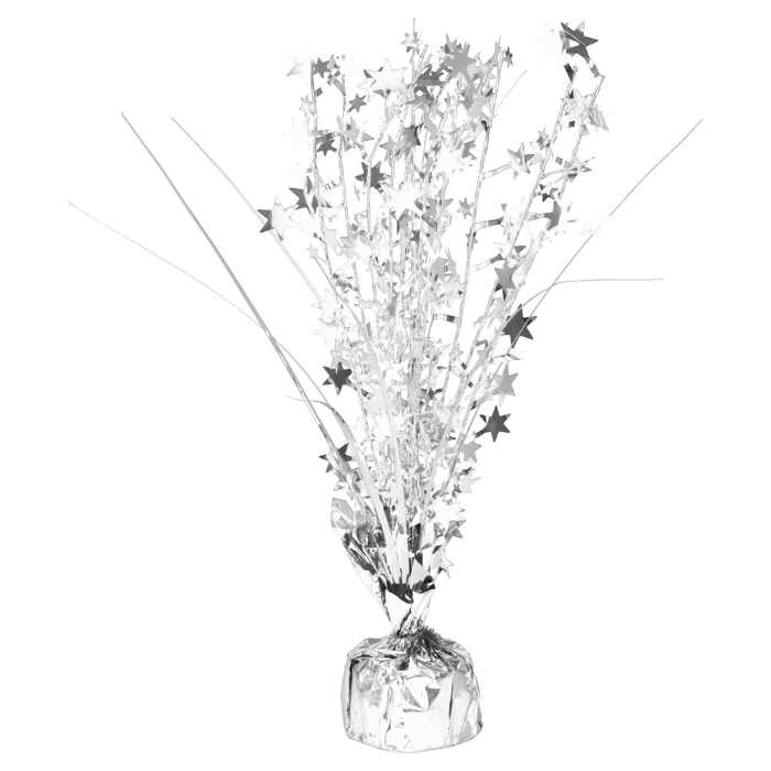 Balloon weight stars silver 32 cm - 200 g