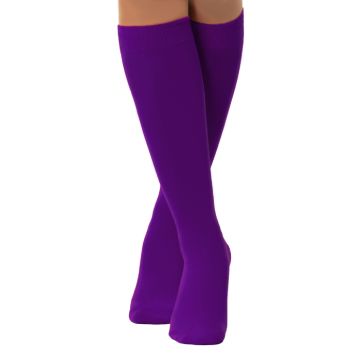 One-size knee socks for women in purple