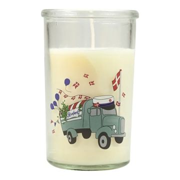 Light in glass with student car motif blue student The Old Pharmacy