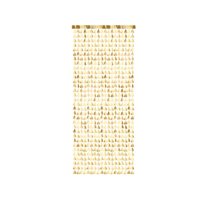 Gold Christmas tree backdrop 100x245 cm