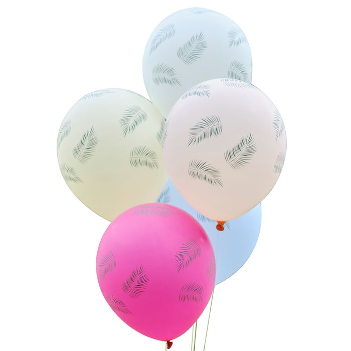 Hawaii Multicoloured Palm Balloons 5x