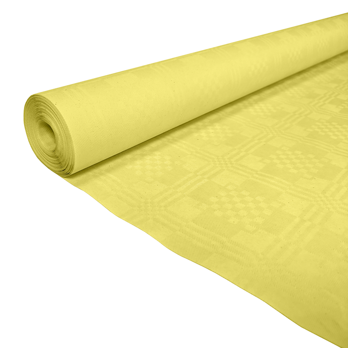 Yellow paper tablecloth 1.19x8 m