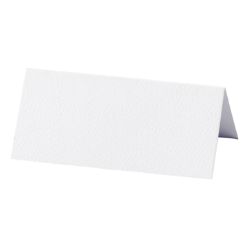 White Place Cards 10x - 10 x 5 cm