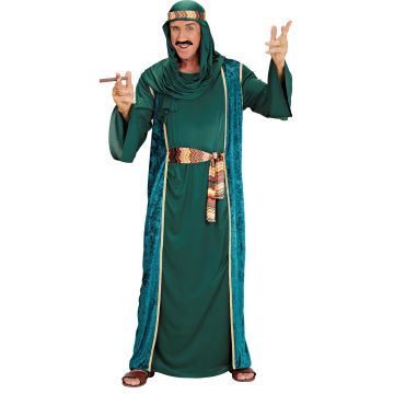 Green sheikh costume for men