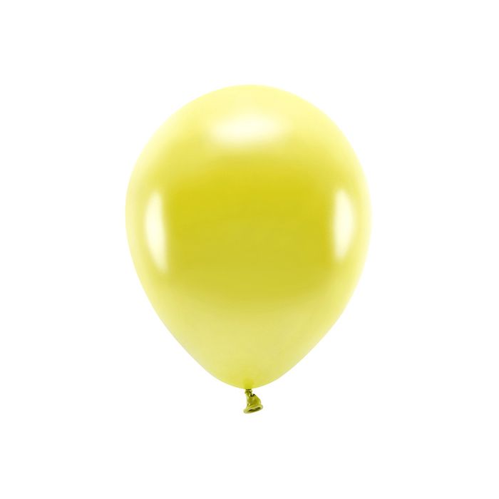 Metallic Yellow Balloons 10x - 30 cm