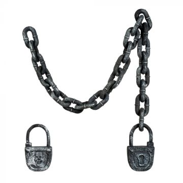 Creepy chain with lock - 120 cm