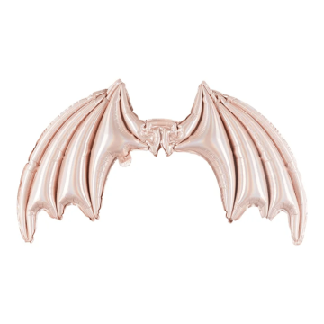 Pink bat wings foil balloon - 85x50 cm