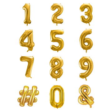 Gold Latex Balloons - 35 cm