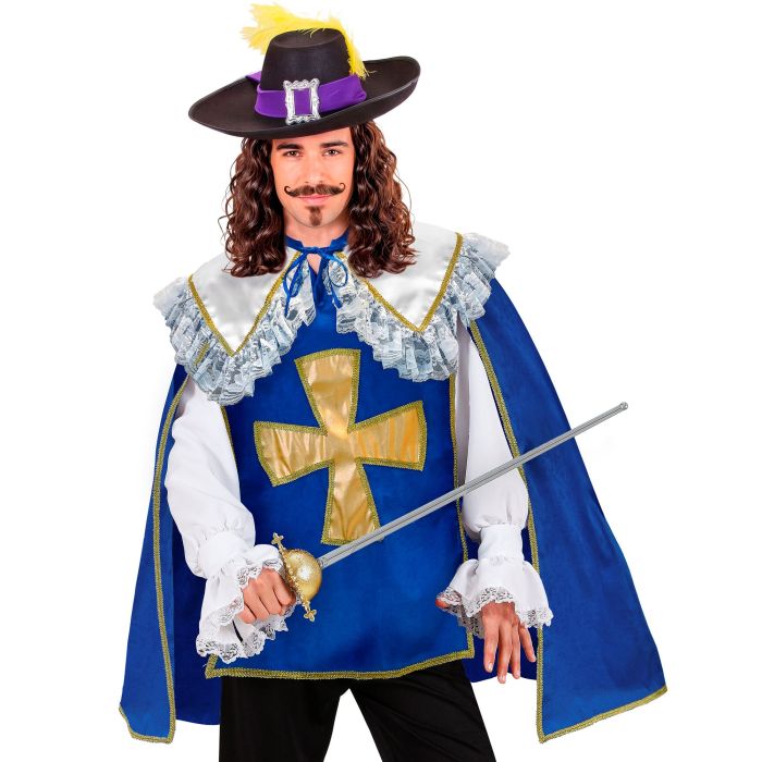 Blue Musketeer Cape for Men