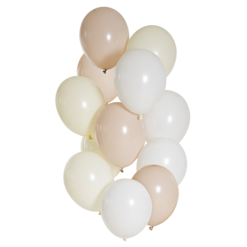 Nude shades balloon bouquet 12x - 33 cm