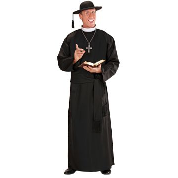 Priest Costume with Robe for Adults