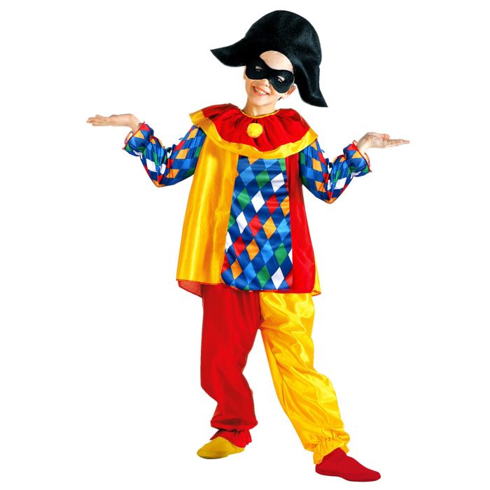 Harlequin Costume with Mask for Children
