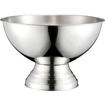 Shiny silver storage bowl - 40x30 cm
