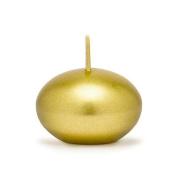 Floating Candles Metallic Gold 5x - 4 cm