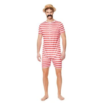 Vintage Red Bathing Suit 1920s Costume