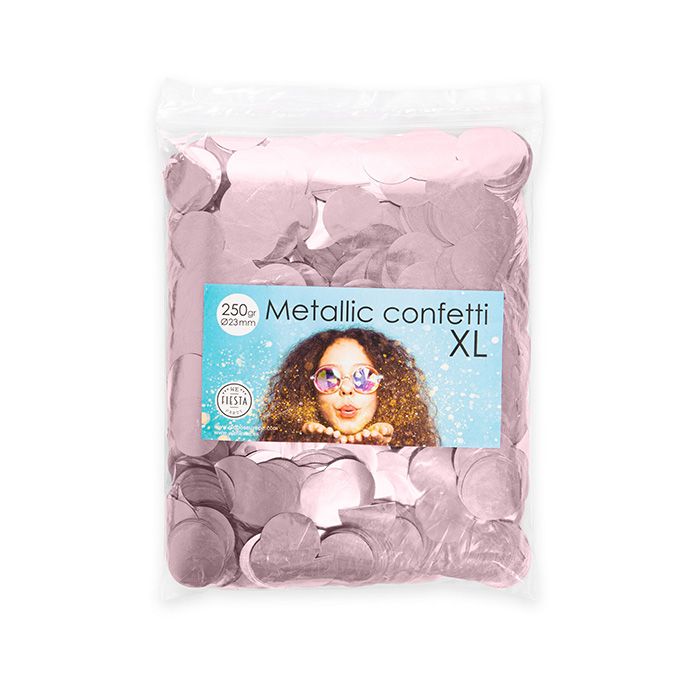 Round Metallic Pink Confetti - 250 grams