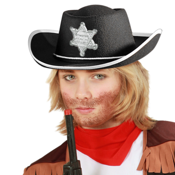 Black Cowboy Hat for Children