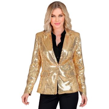 Gold Sequin Jacket for Women