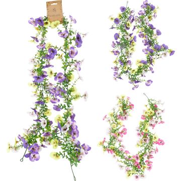 Flower Garlands with Pansies approximately 170 cm