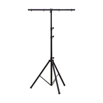 Lighting Stand with T-bar for 4 light sources 2.8 meters black