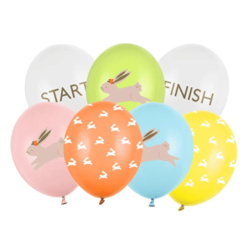 Balloon Set for Easter Egg Hunt 7x - 30 cm