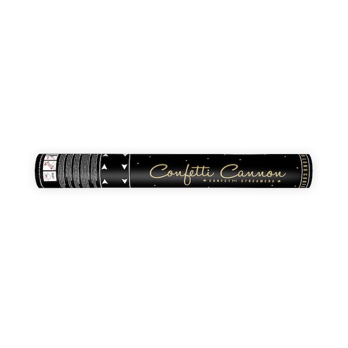 Gold confetti tubes 40 cm 72x - Metallic Streamers