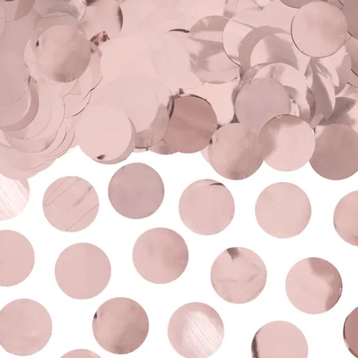 Round rose gold confetti 15 g