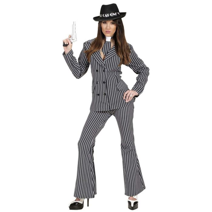 Ladies' Gangster Costume with Jacket and Tie