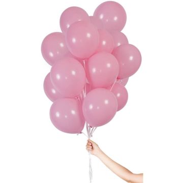Pink Balloons with String 30x - 23cm