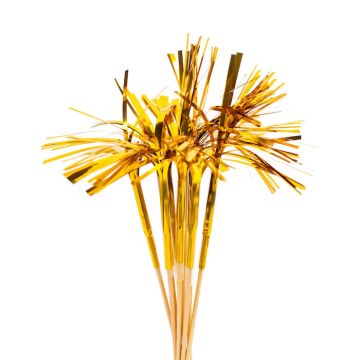 Gold Cocktail Sticks 10x - 24 cm